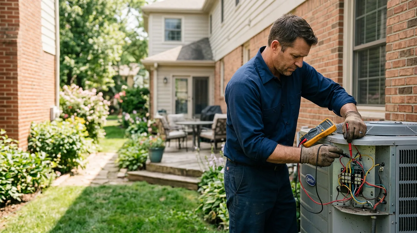 HVAC technician working near Chinle, AZ